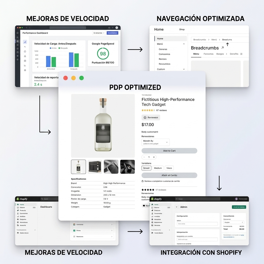 Optimización funcional para ecommerce